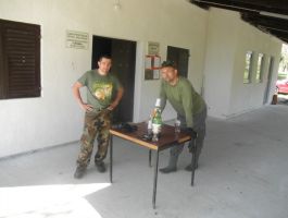 SRD “Česma” Bjelovar - košnja trave oko jezera Vujčevac 20 .travnja 2018. godine
