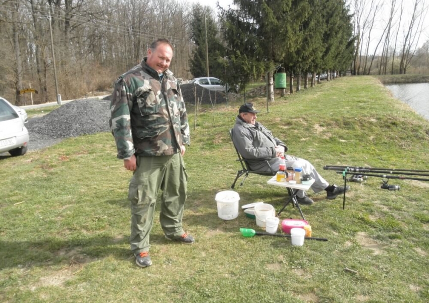Ribolov ma jezeru Lug Trojstveni Markovac 9. ožujka 2019. godine