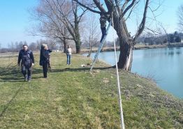 Uređenje okoliša jezera Ivankovac ŠRD “Štuka” Nova Rača 3. ožujka 2019. godine