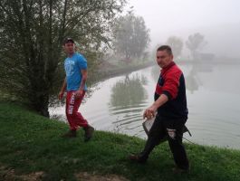 Poribljavanje jezera ZŠRDUB s ribom amur 26. listopada 2019. godine